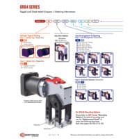 PDF preview for GR84 Series Toggle Lock Sheet Metal Grippers - Catalog Pages - EN US