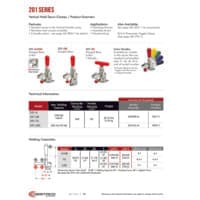 PDF preview for 201 Series Vertical Hold Down Clamps - Catalog Pages - EN US