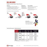 PDF preview for 603, 608 Series Straight Line Action (Plunger) Clamps - Catalog Pages - EN US