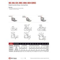 PDF preview for 602, 604, 624, 6004 Series Straight Line Action (Plunger) Clamp Mounting Plates - Catalog Pages - EN US